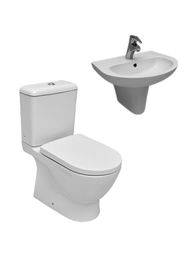 مرحاض مونوبلوك Smart ومغسلة