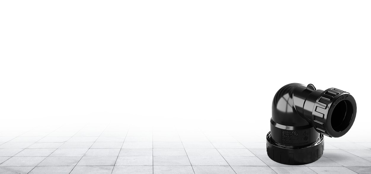 زاوية بلاستيك سن PP 90° محول