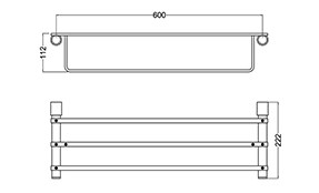 علاقة منشفة رباعي مدور