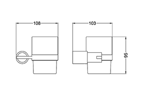 علاقة فرشاة أسنان مدور