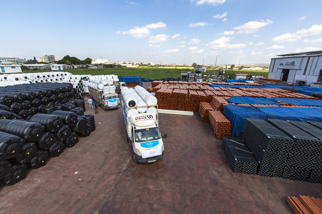 مشروع سقيا الماء للأسر الفقيرة في قطاع غزة