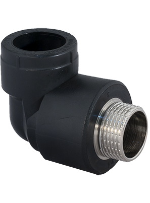 زاوية بلاستيك  PPR 90o سن خارجي