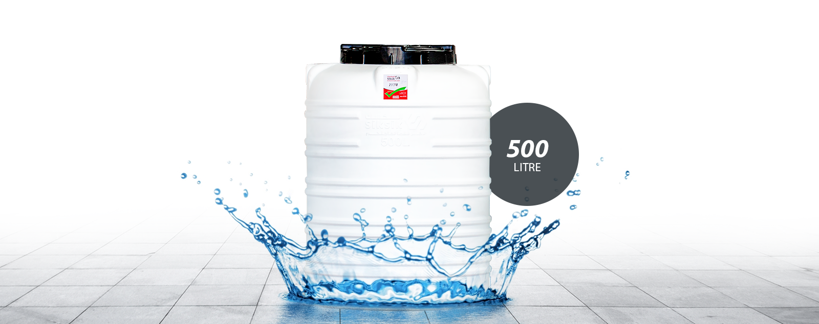 خزان مياه سعة 500 لتر